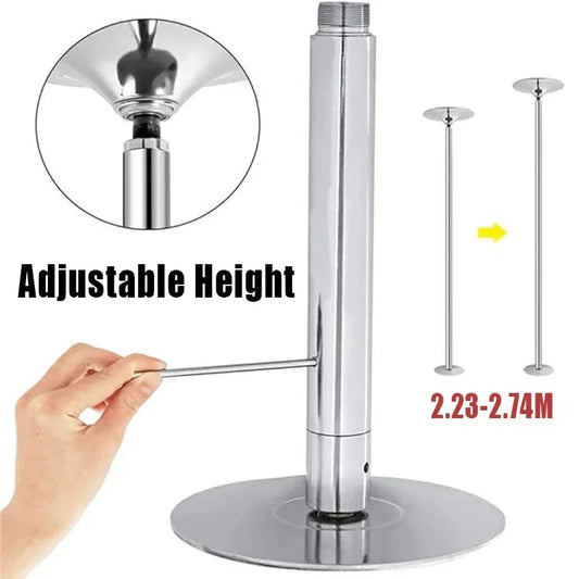 1.7~3.1M Pole Dance Pole Adjustable Height Removable Stripper Dance Stick Professional Portable Thicken Revolving Stick Bar Club