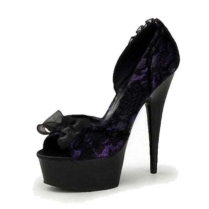 15 cm super high heels model show high heels lace elegant women's leaky toe shallow mouth pole dance high heels