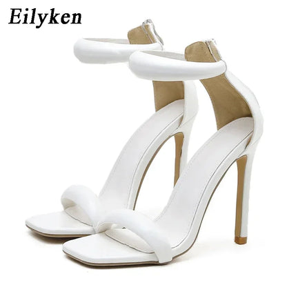 Eilyken New Design Open Toe High Heels Women Sandals Classics Ankle-Wrap Pole Dancing Zipper Stripper Ladies Sexy Shoes