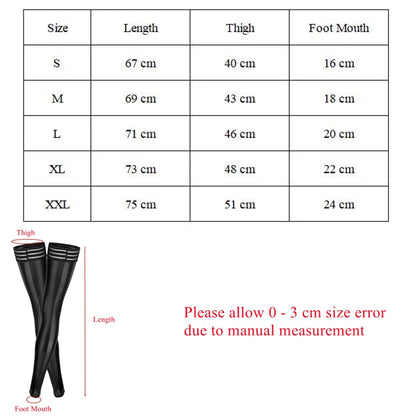 Pole Dance Sexy Latex Stockings Plus Size Erotic Lingerie For Women PU Leather Stockings Leg Warmers Night Club Female Stockings