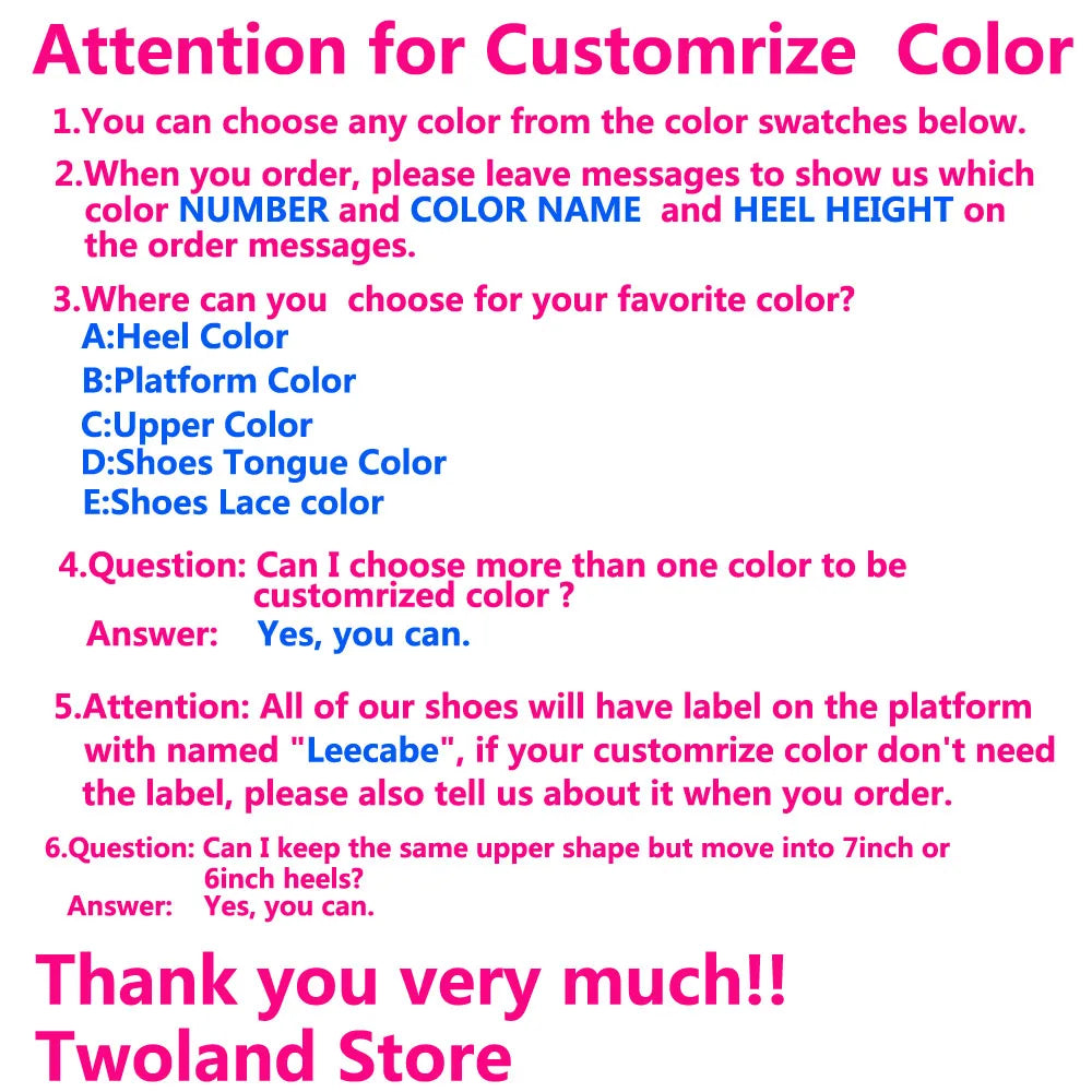 Leecabe Snake PU 20CM/8inches Pole dancing shoes High Heel platform Boots Closed toe Pole Dance boots