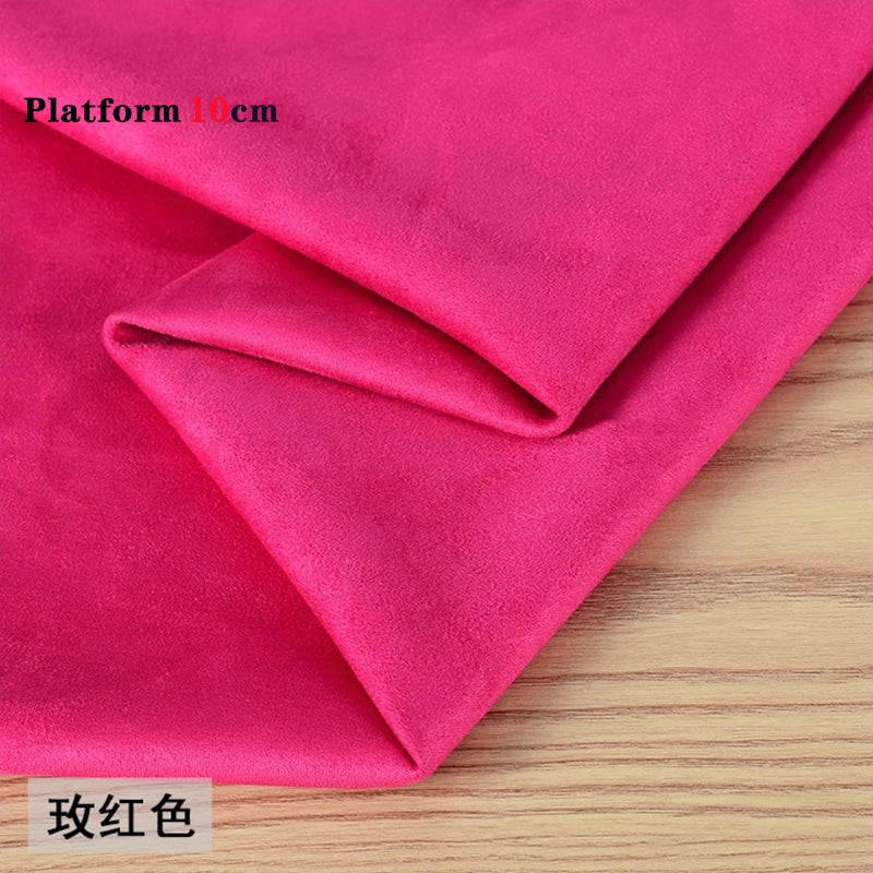 Suede Shoes Cover Steel Pole Dance Training Specific Protective Cover 10CM Platform Anti Slip Wear-resistant Boots Protective