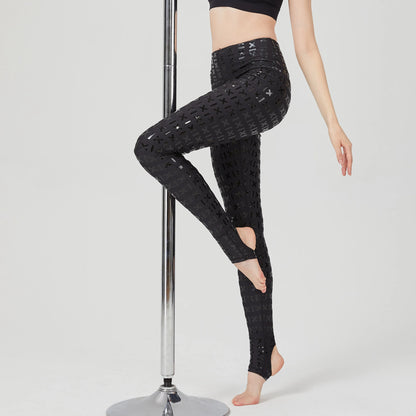 Anti-slip aerial dance pole dance pants silicone wear-resistant lining pants nightclub dance costumes
