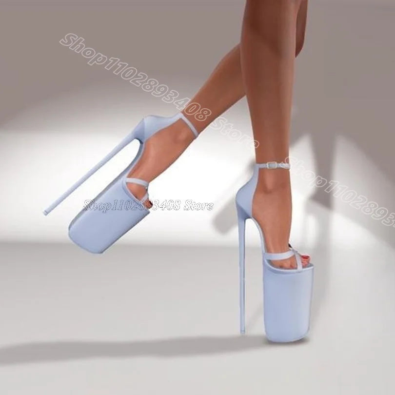 Red Platform Sexy Dance Sandals Cover Heels British Style Stiletto Dress Design Women Summer Sandals 2025 Zapatos Para Mujere