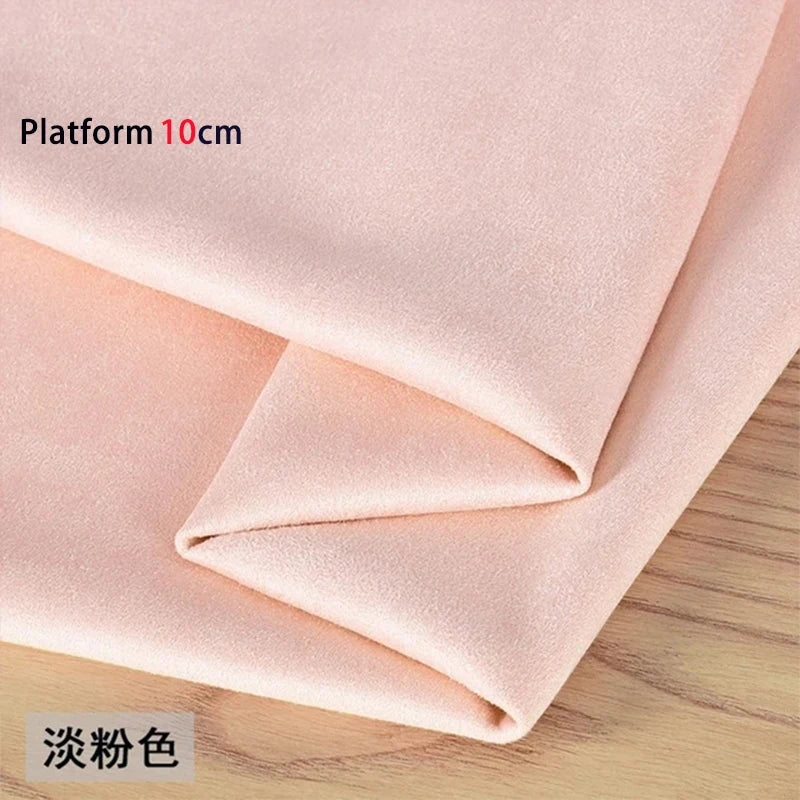 Suede Shoes Cover Steel Pole Dance Training Specific Protective Cover 10CM Platform Anti Slip Wear-resistant Boots Protective