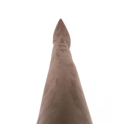 Arden Furtado brown over the knee boots for women stiletto heel fashion Pointed toe Super high boots for Sexy  skinny legs