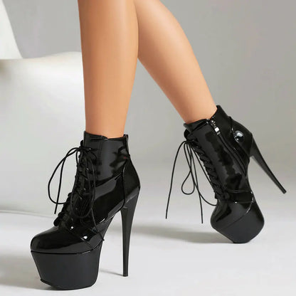 Plus Size 46 Sexy Over The Knee Boots Women Unisex Drag Queen Stiletto High Heels Platform Boots Party Dance Stripper Club Shoes