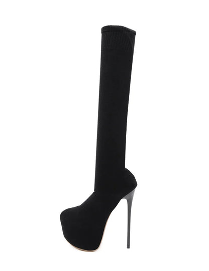 2025 New Fashion High Heel 16cm over the Knee Stockings Boots for Women