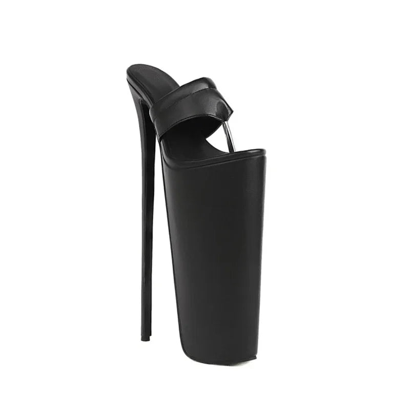 Platform Sandals Stiletto 31.5cm Super Pumps Summer Slippers Walk Show Night Club Sexy High Heels Women Shoes Plus Size 52 350-8