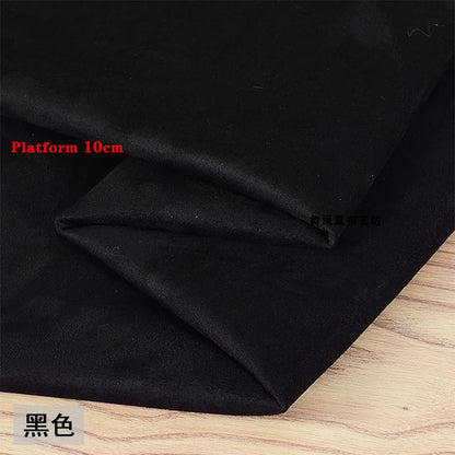 Suede Shoes Cover Steel Pole Dance Training Specific Protective Cover 10CM Platform Anti Slip Wear-resistant Boots Protective