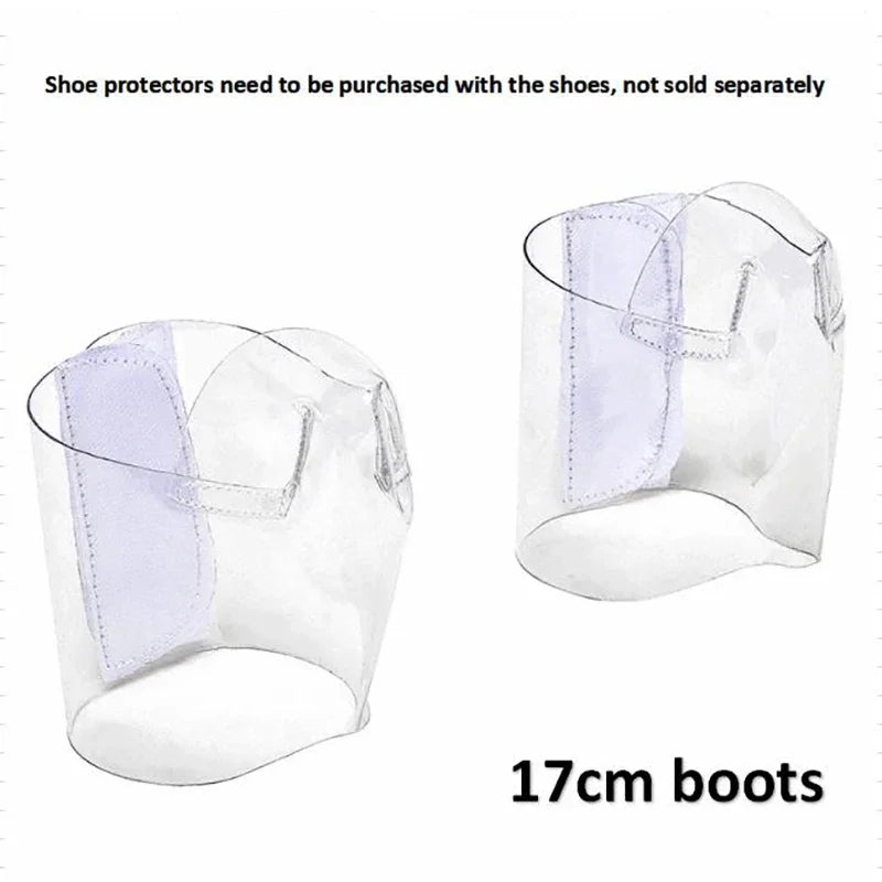 Leecabe  Pole Dance shoes boots and sandals  clear Shoe protectors