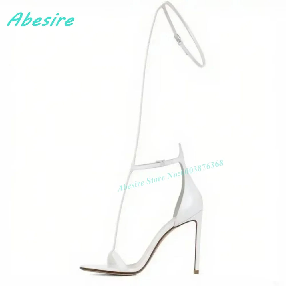 Open‑Toe Gladiator High Heel Sandals T-Tied Thin Heels Ankle Strap Women's Sandals Boots Spicy Girls Summer Party Fashion Shoes