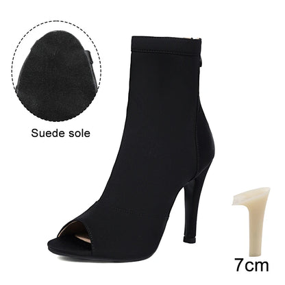 Woman Dance Shoes Pole Dance-Shoes For Women Ladies Girls Ballroom Latin Modern Tango Jazz Dancing Shoes Salsa Sandal Black Heel