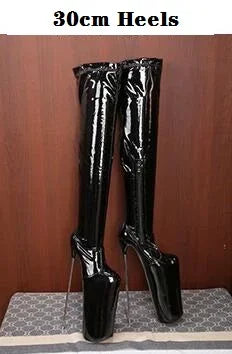 SDTRFT Girl's Shoes Pole Dancing 30cm Thin Heels Stiletto Over The Knee Long Boots Platform Women Pumps SM Cosplay  Botas Mujer