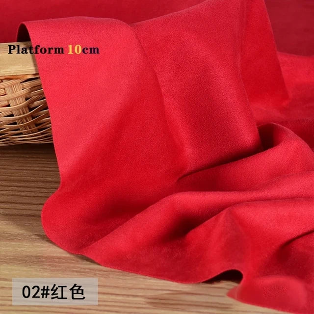 Suede Shoes Cover Steel Pole Dance Training Specific Protective Cover 10CM Platform Anti Slip Wear-resistant Boots Protective
