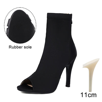 Woman Dance Shoes Pole Dance-Shoes For Women Ladies Girls Ballroom Latin Modern Tango Jazz Dancing Shoes Salsa Sandal Black Heel