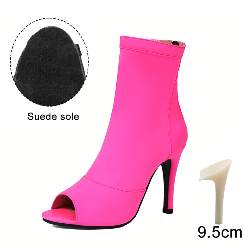Woman Dance Shoes Pole Dance-Shoes For Women Ladies Girls Ballroom Latin Modern Tango Jazz Dancing Shoes Salsa Sandal Black Heel
