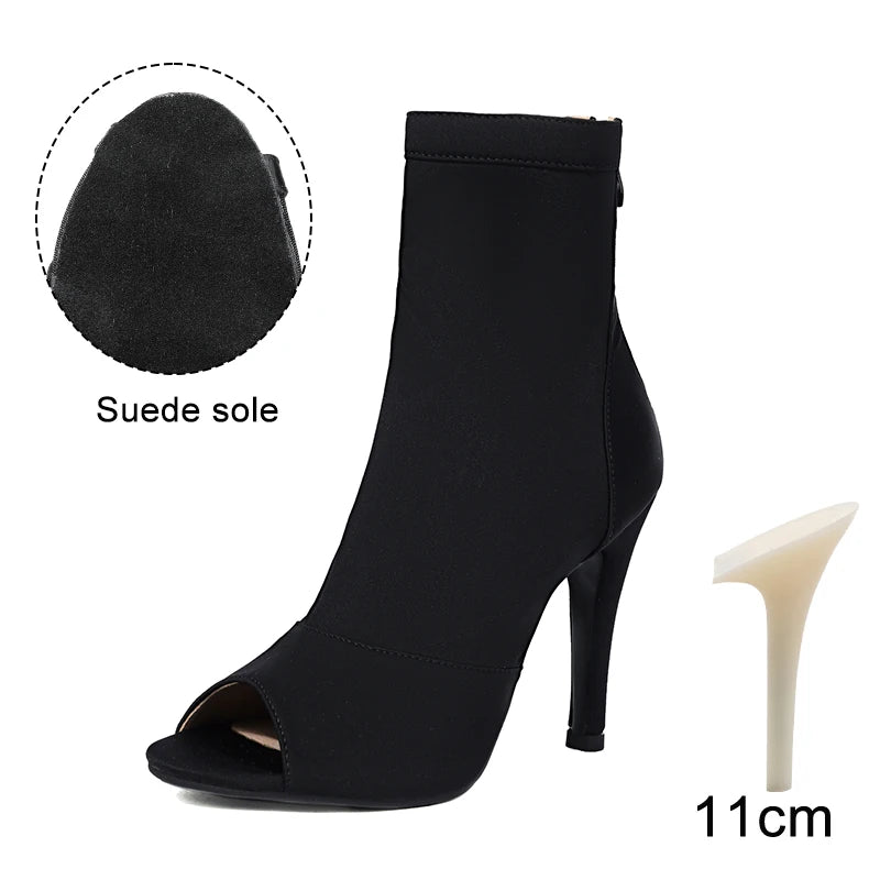 Woman Dance Shoes Pole Dance-Shoes For Women Ladies Girls Ballroom Latin Modern Tango Jazz Dancing Shoes Salsa Sandal Black Heel