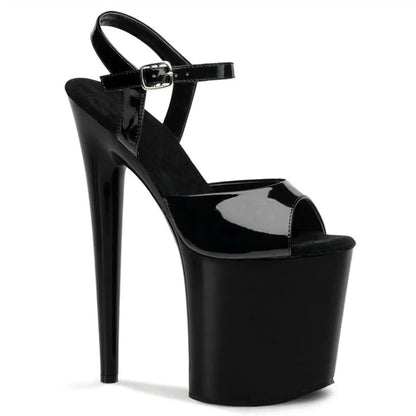 New Rivet Roman Stripping Shoes 8 Inch Heels 20CM Open Toe Platform Exotic Punk Pole Dance Shoes Women Sandals Nightclub banquet