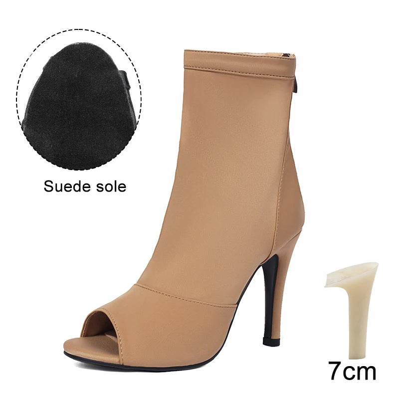 Woman Dance Shoes Pole Dance-Shoes For Women Ladies Girls Ballroom Latin Modern Tango Jazz Dancing Shoes Salsa Sandal Black Heel