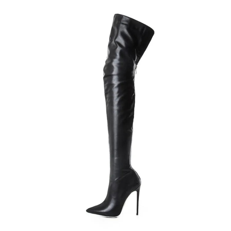 Women Boots New PU Sexy Over The Knee Long Boots Sexy Thin High Heel Boots Platform Women Shoes Zapatos Mujer Botas ladies
