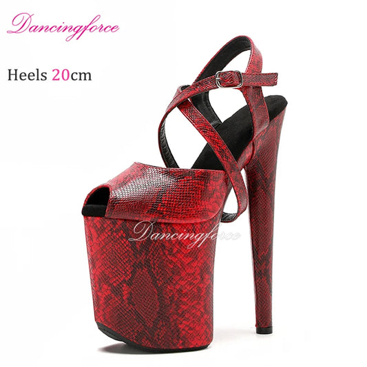 20cm 8Inches Summer Luxury Stripper Platform Women High Heels Exotic Dance Shoes Sandals Women