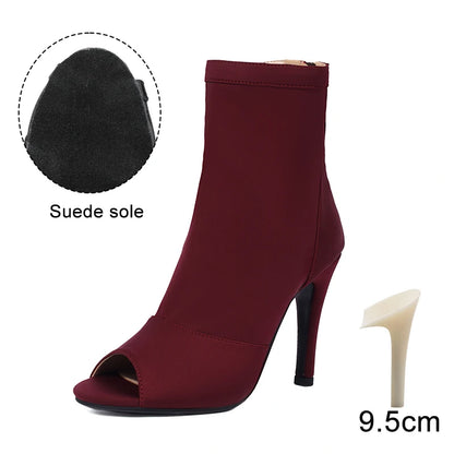 Woman Dance Shoes Pole Dance-Shoes For Women Ladies Girls Ballroom Latin Modern Tango Jazz Dancing Shoes Salsa Sandal Black Heel