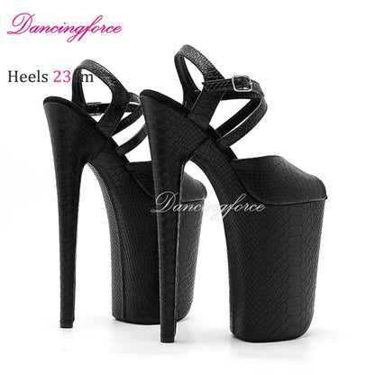 Sexy Snake Exotic 23CM/9inches Pole Dance shoes Stripper Platform High Heels Shoes Sexy Pole Dance Sandals