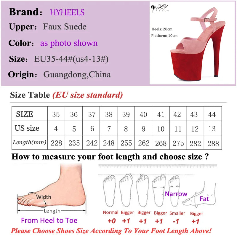 New Popular 20cm 8" Heels Pole Dance Platform Shoes Black Velvet Denim Snake Sexy Dancing Shoes Catwalk Model High Heels Sandals