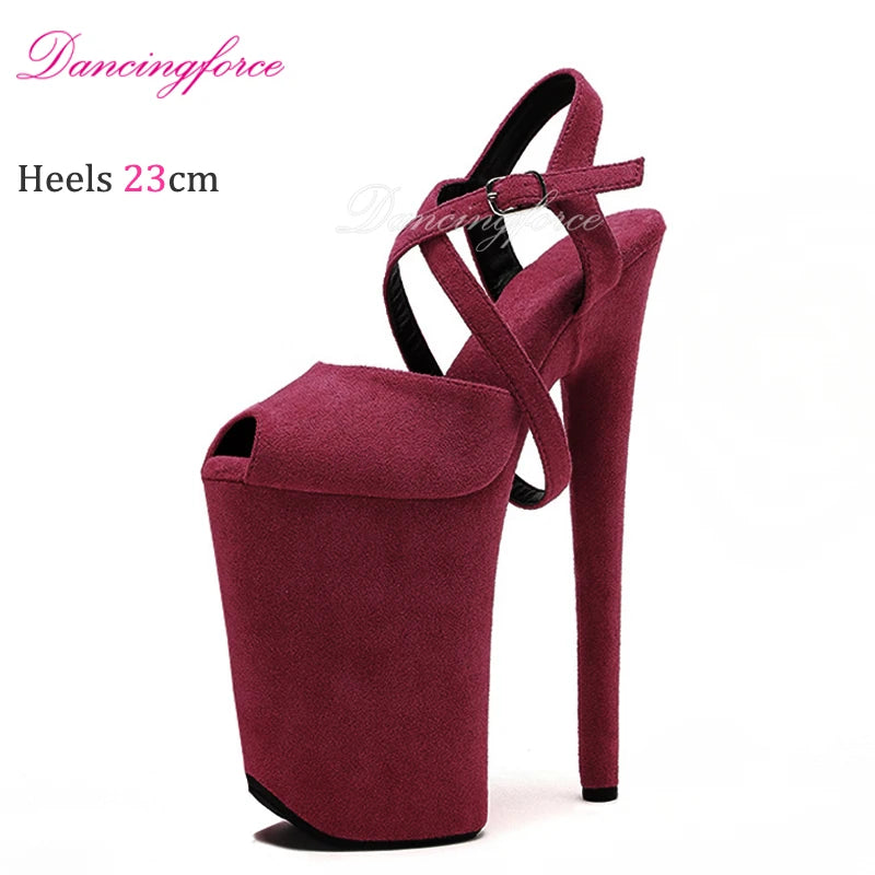 Sexy Snake Exotic 23CM/9inches Pole Dance shoes Stripper Platform High Heels Shoes Sexy Pole Dance Sandals