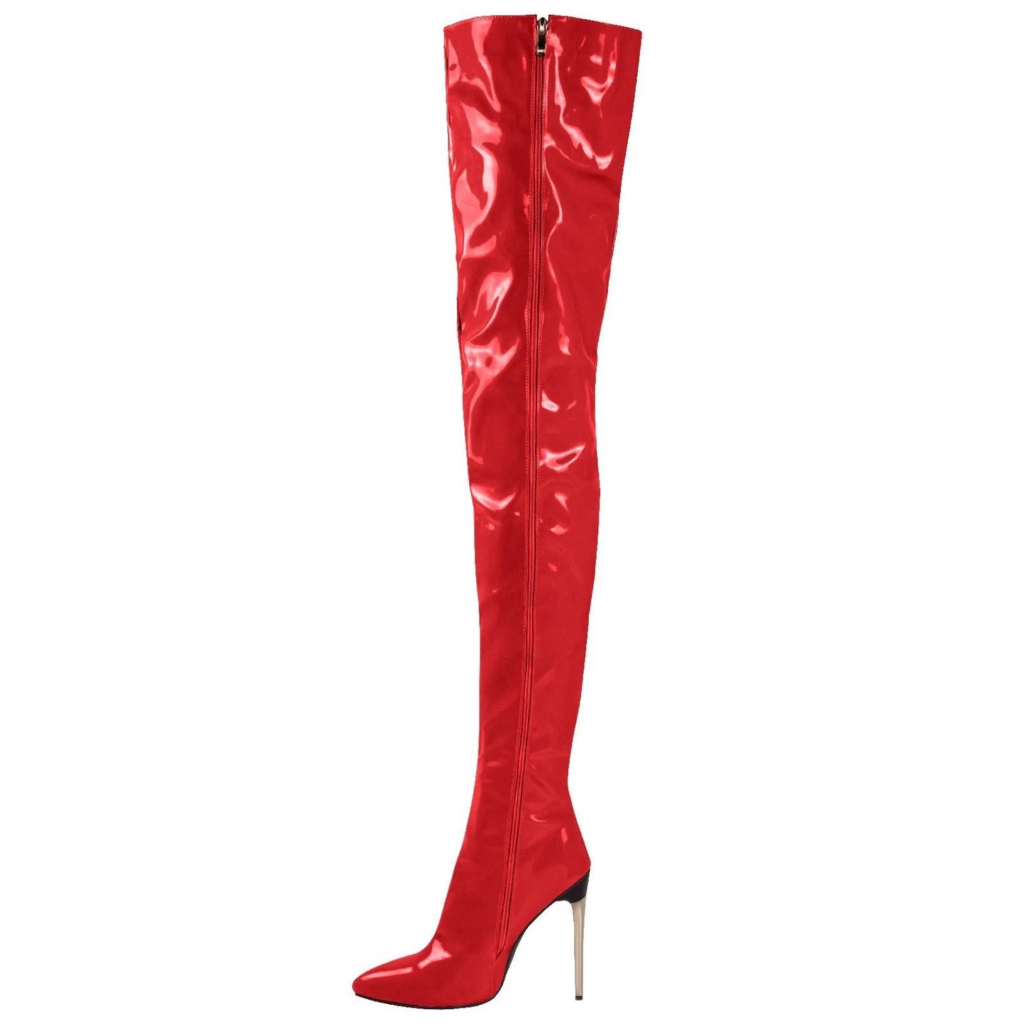 YULILIA 2026 new style pole dance patent leather high heel over knee boots thigh boots woman women's nightclub girl party lady