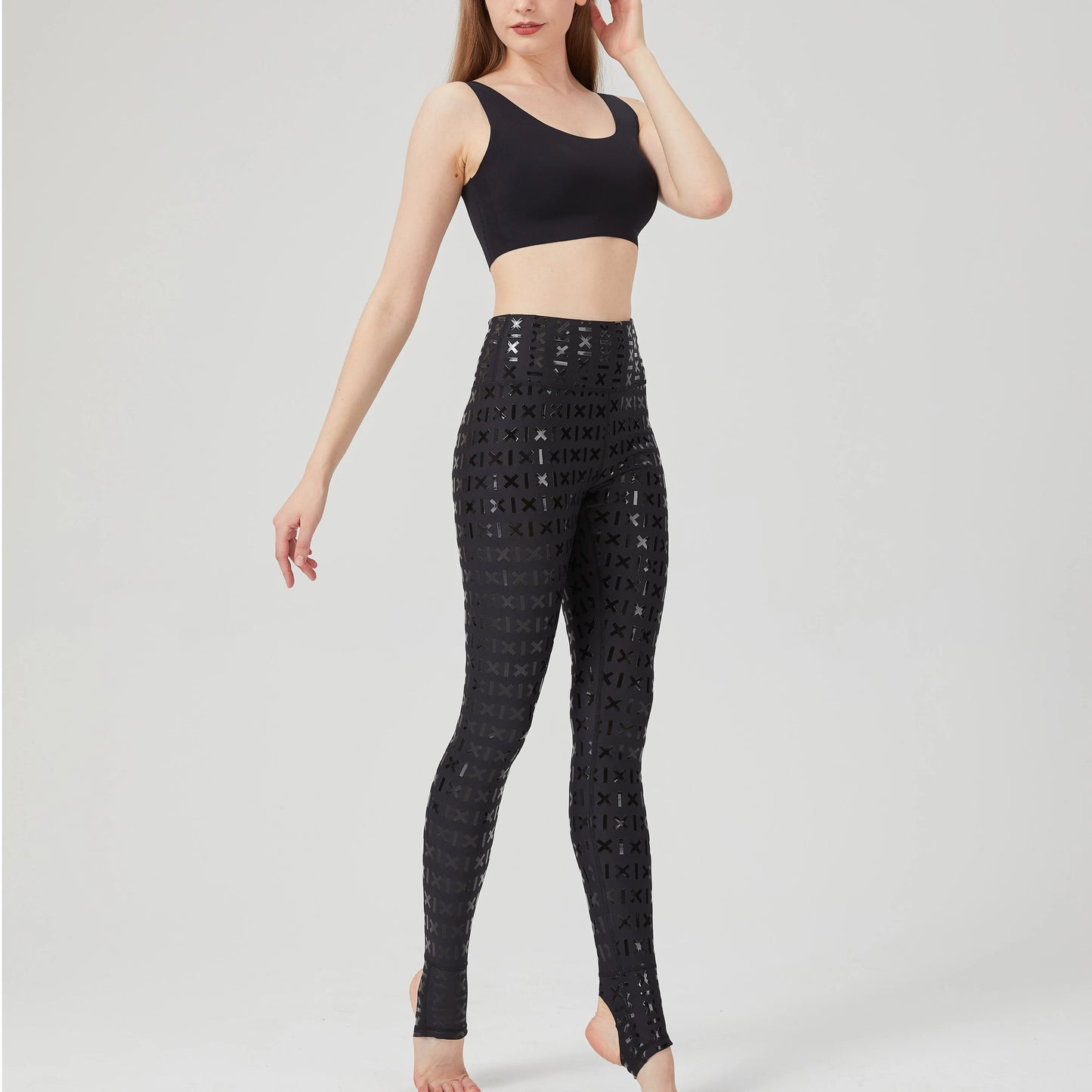 Anti-slip aerial dance pole dance pants silicone wear-resistant lining pants nightclub dance costumes