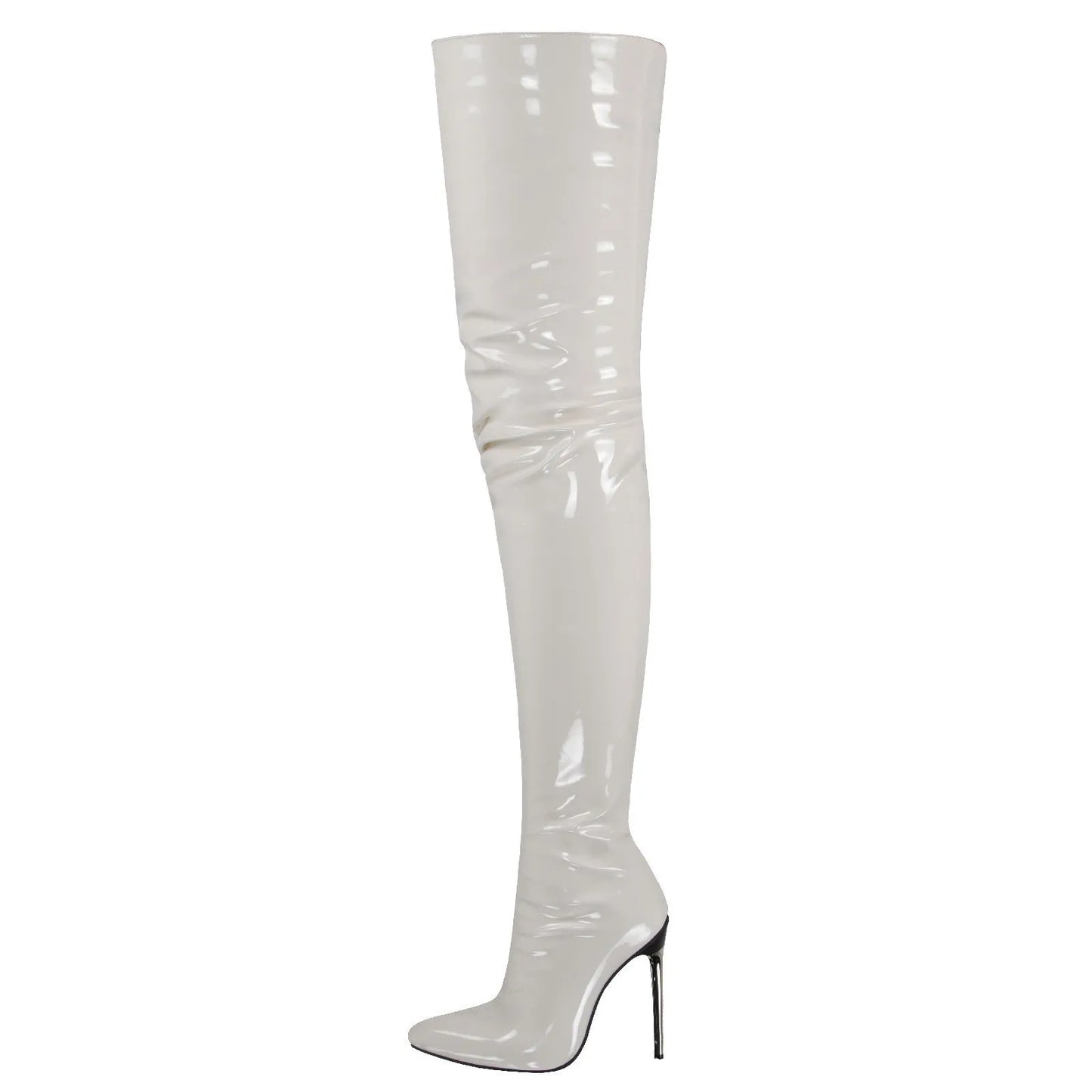 YULILIA 2026 new style pole dance patent leather high heel over knee boots thigh boots woman women's nightclub girl party lady