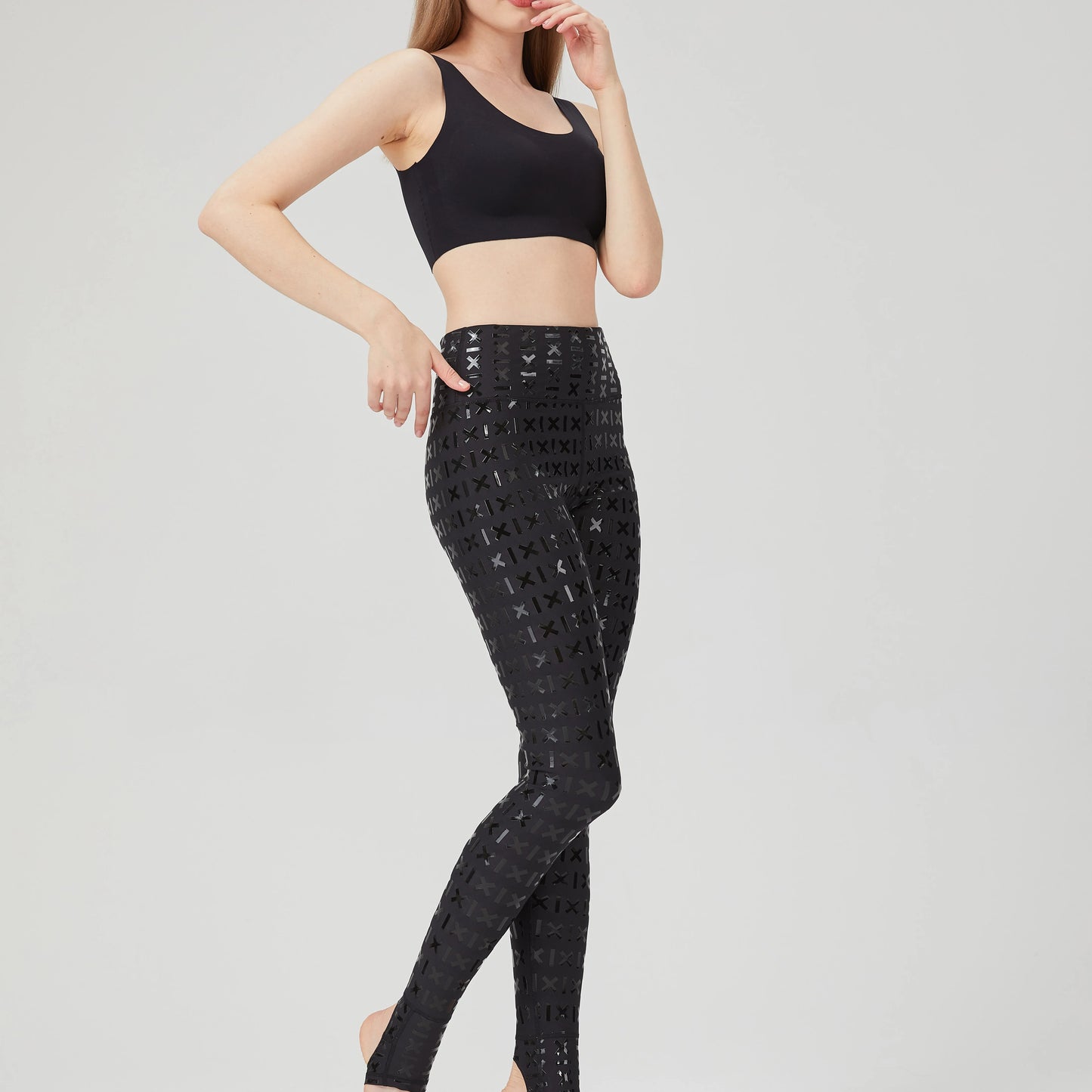 Anti-slip aerial dance pole dance pants silicone wear-resistant lining pants nightclub dance costumes