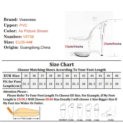 Women's Sandals with Heels Nightclub Dancing Stilettos Heels Crystal Platform Ladies Pole Dancing T-show Model Stripper Shoes